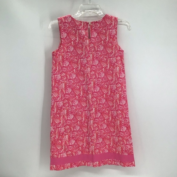 Vineyard Vines Girls Shell Print Tunic Summer Dress Beach Resort Pink Size 14 - Picture 2 of 7